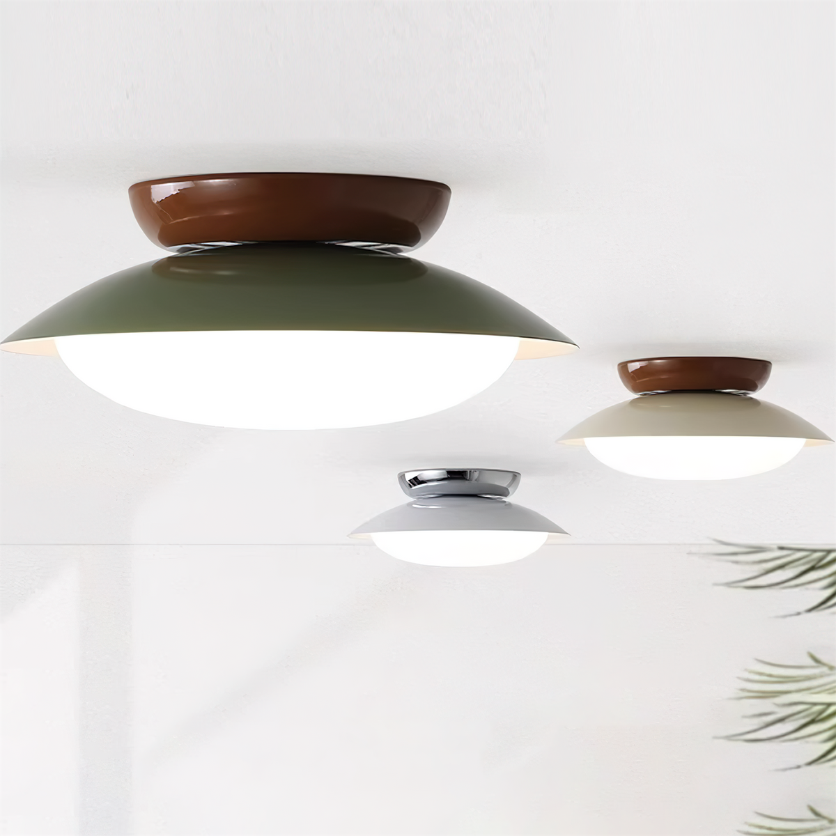 LED Round Ceiling Light - naturlig glød og diskret elegance