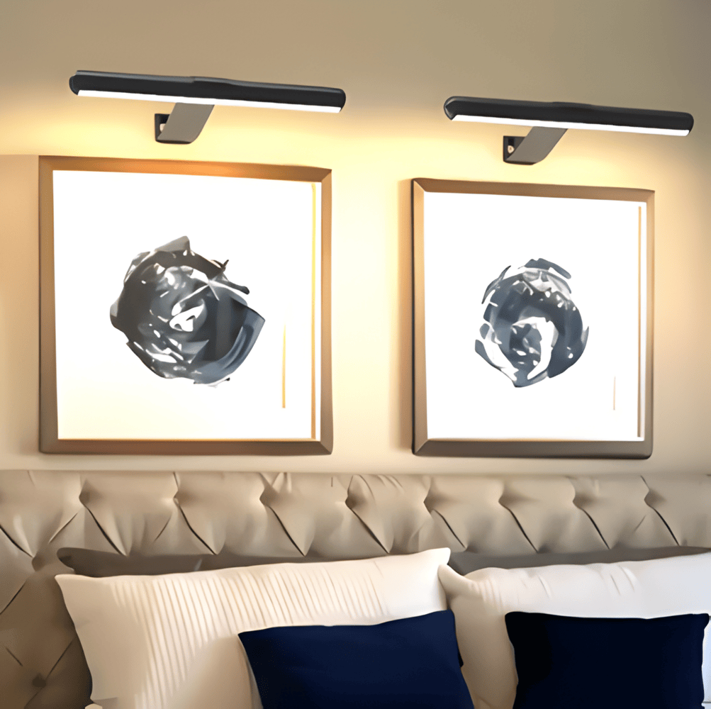 Trådløs USB-oppladbar LED-vegglampe - full rotasjon og praktisk opplading