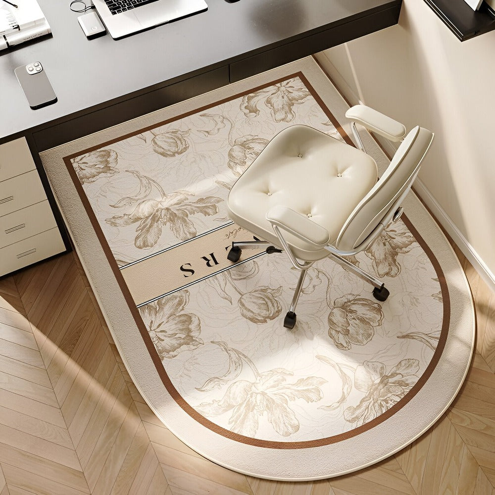 Οβάλ αντιολισθητικό χαλί για υπνοδωμάτια και γραφεία - Ασφάλεια δαπέδου & προσεγμένο φινίρισμα