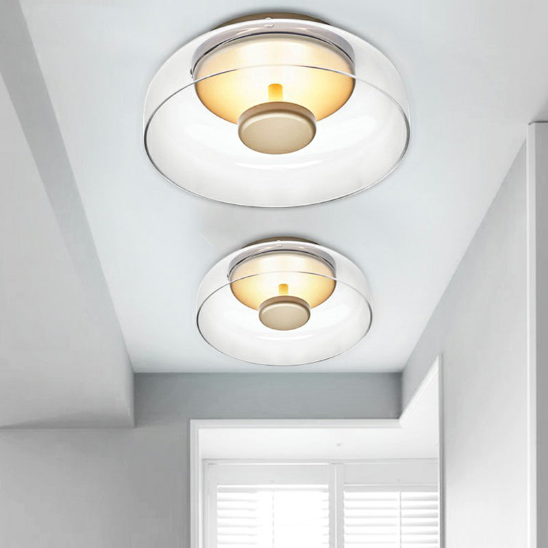 Plafonier LED din sticlă – Iluminare elegantă și modernă 