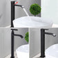 Grifo de lavabo elevado – Acabado elegante negro mate 