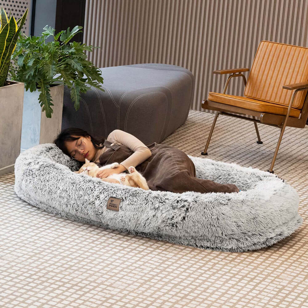 犬用ドーナツ型ベッド – 快適さと柔らかさ 