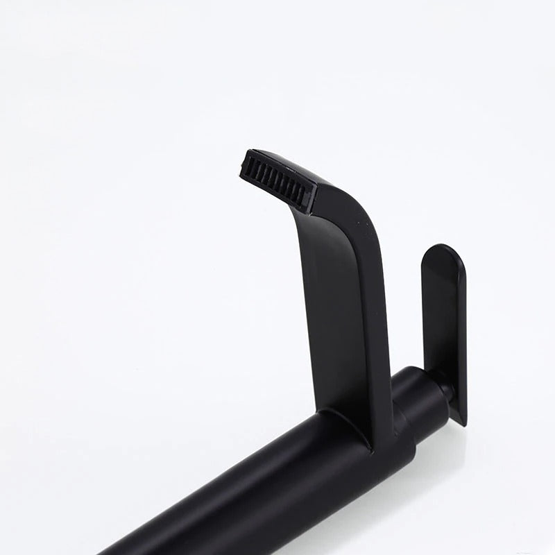 Grifo de lavabo elevado – Acabado elegante negro mate 