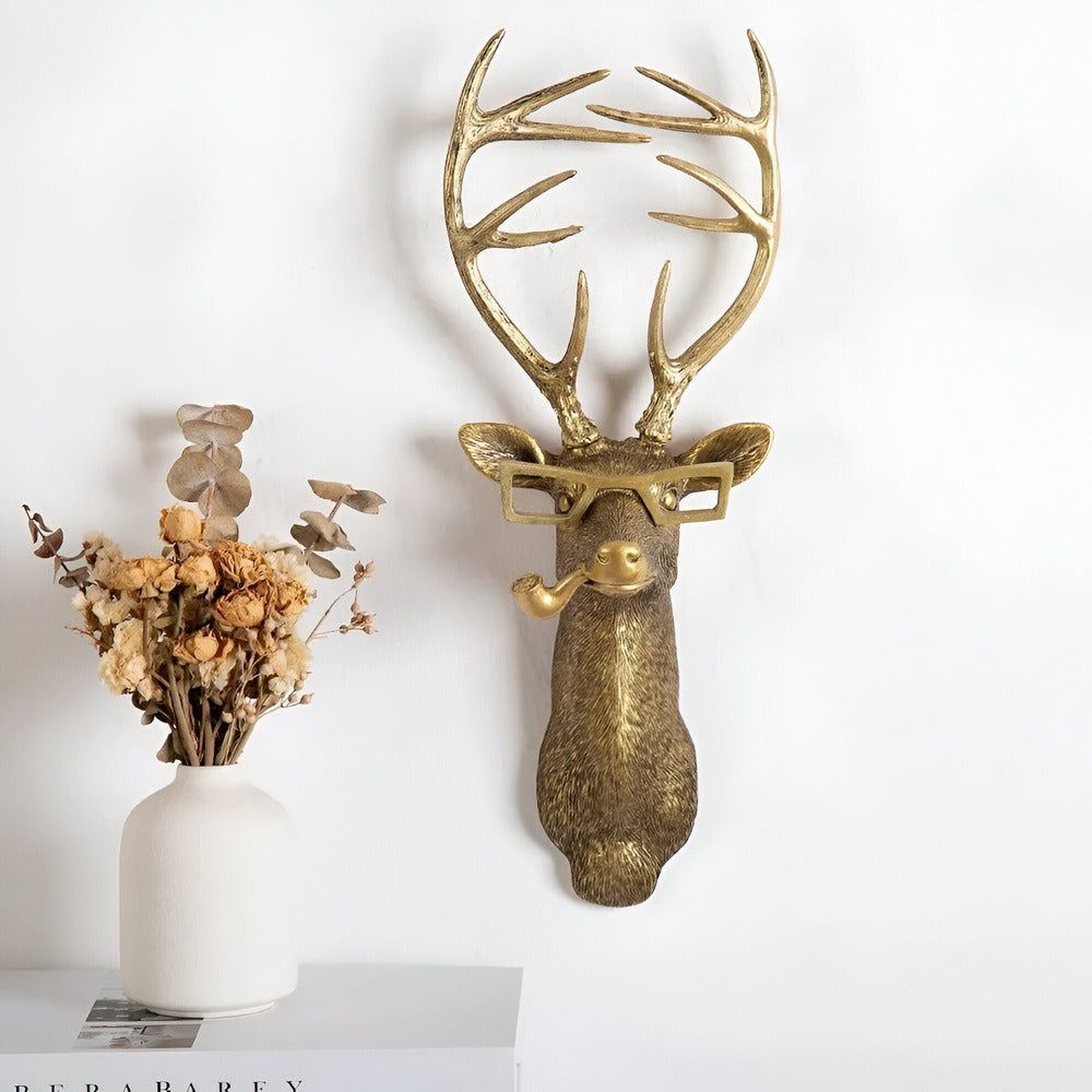 Decoratieve gouden wandhaak - Discrete elegantie & glanzende afwerking