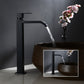 Grifo de lavabo elevado – Acabado elegante negro mate 