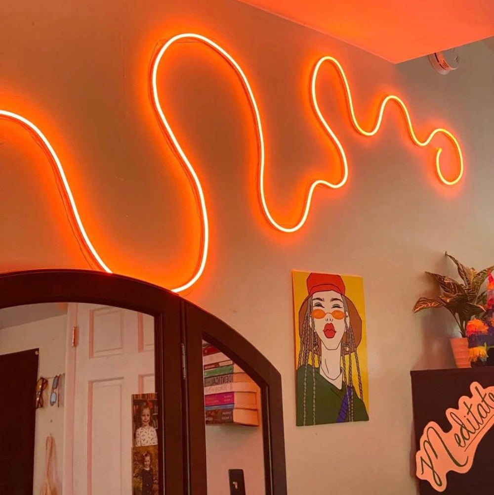 Flexibel LED-neon – Lätt att styra via mobilapp 