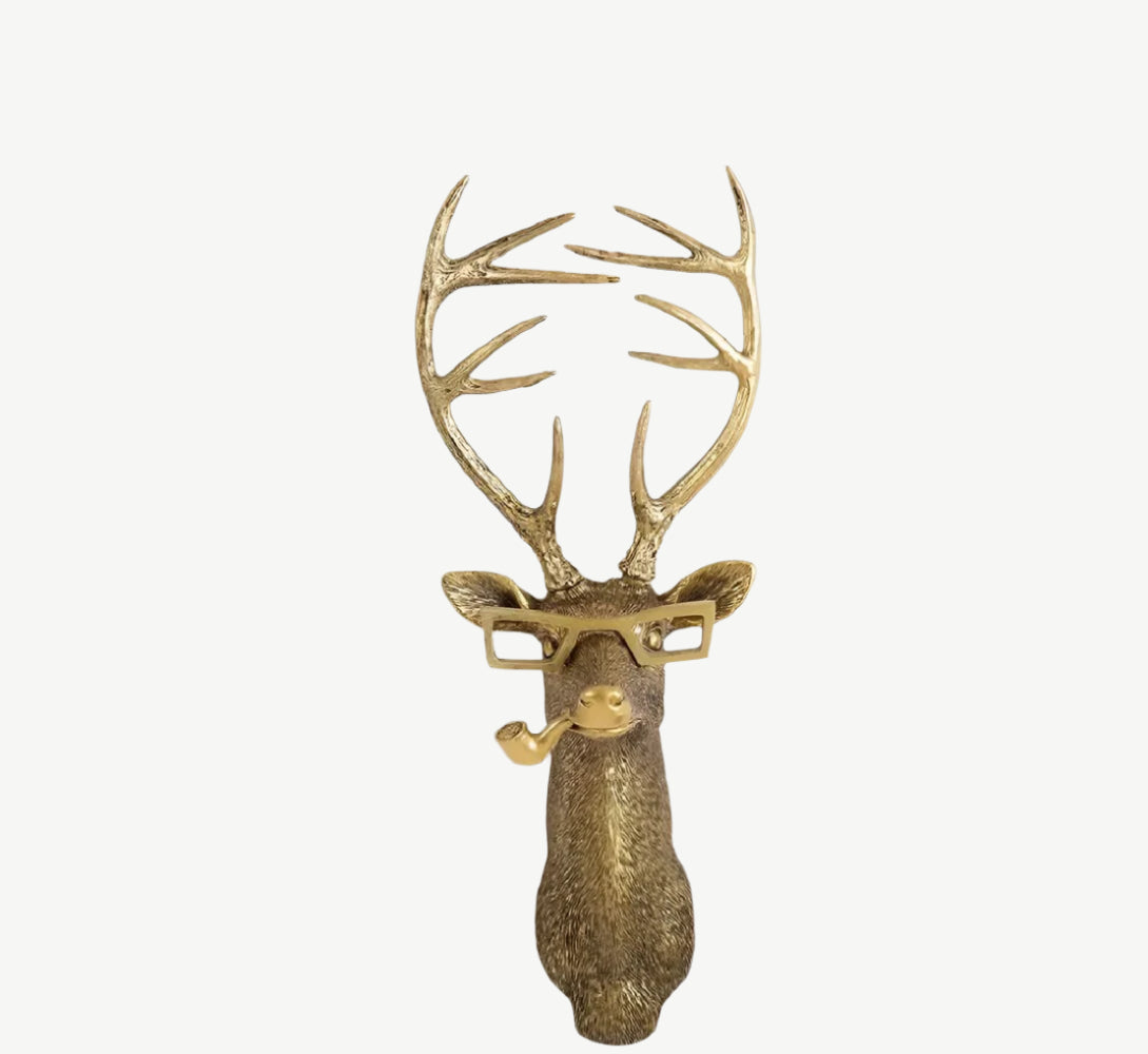 Decoratieve gouden wandhaak - Discrete elegantie & glanzende afwerking