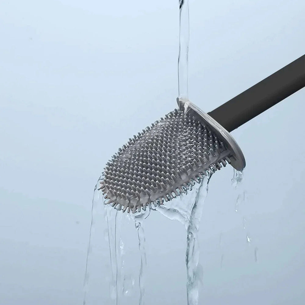 Flexible Silicone Toilet Brush – Durable and Antibacterial Design 